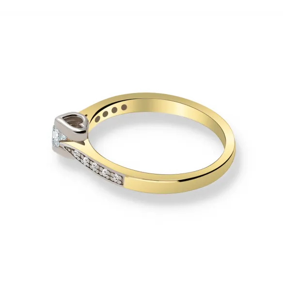 Pierścionek Złoty Z Brylantami 0,15ct RS0383BIS