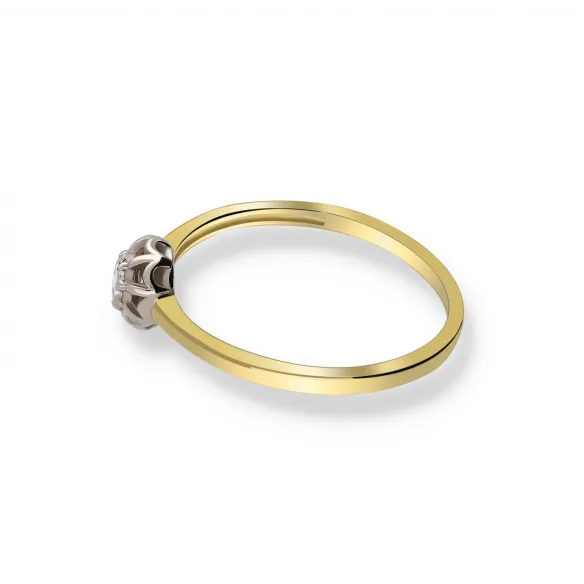 Pierścionek Złoty Z Brylantem 0,10ct RS0060