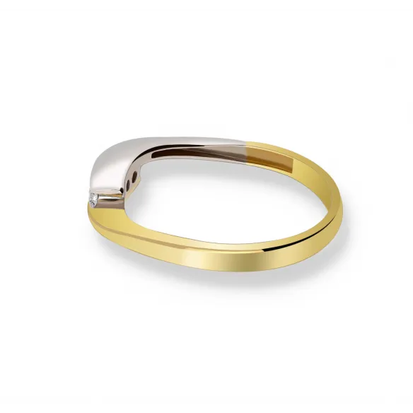 Pierścionek Złoty Z Brylantami 0,09ct RS0027