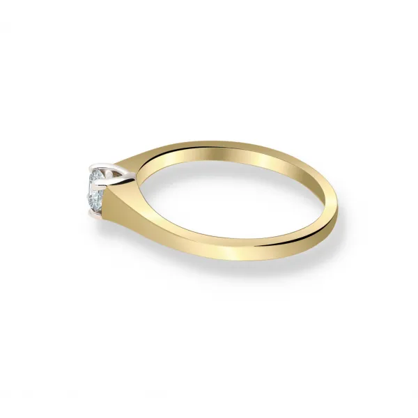 Pierścionek Złoty Z Brylantem 0,20ct RS0363