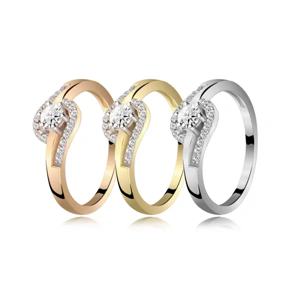 Pierścionek Złoty Z Brylantami 0,29ct RS0340