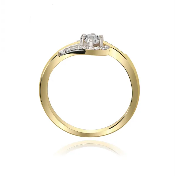 Pierścionek Złoty Z Brylantami 0,29ct RS0340