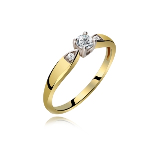 Pierścionek Złoty Z Brylantami 0,23ct RS0346BIS