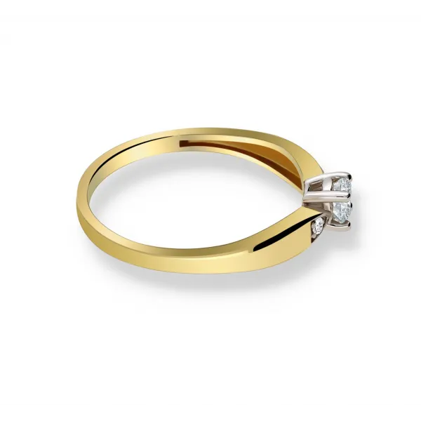 Pierścionek Złoty Z Brylantami 0,23ct RS0346BIS