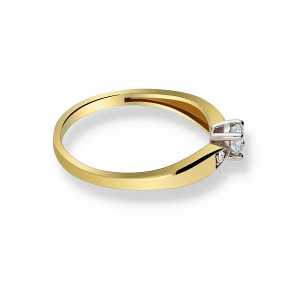 Pierścionek Złoty Z Brylantami 0,23ct RS0346BIS