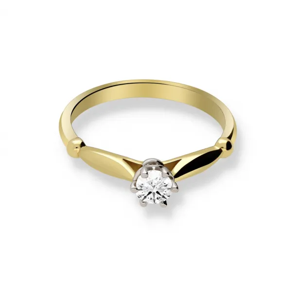 Pierścionek Złoty Z Brylantem 0,25ct RS0498