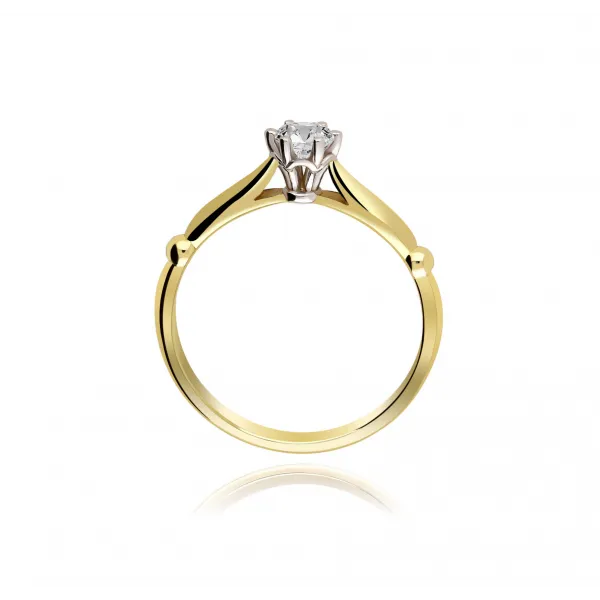 Pierścionek Złoty Z Brylantem 0,25ct RS0498
