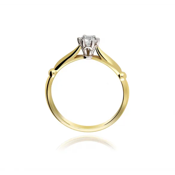 Pierścionek Złoty Z Brylantem 0,25ct RS0498