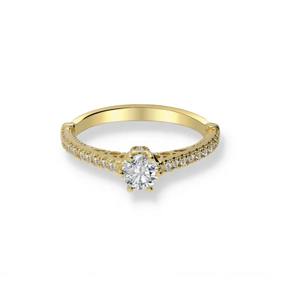 Pierścionek Złoty z Brylantami 0,69 ct RSM0002