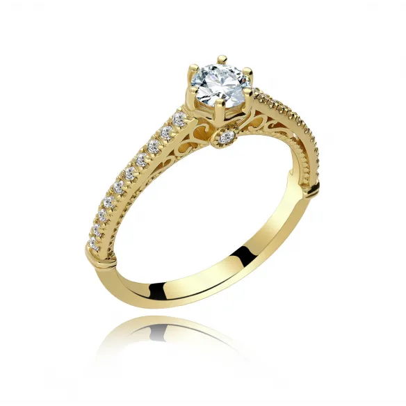Pierścionek Złoty z Brylantami 0,69 ct RSM0002
