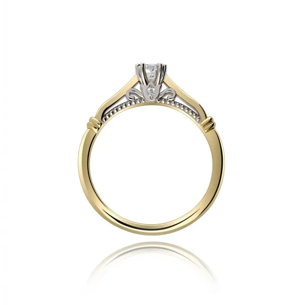 Pierścionek Złoty Z Brylantami 0,22ct RSTB031