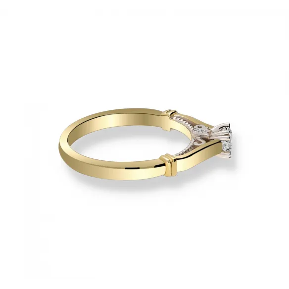 Pierścionek Złoty Z Brylantami 0,22ct RSTB031