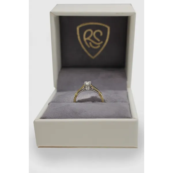 Pierścionek Złoty Z Brylantami 0,22ct RSTB031