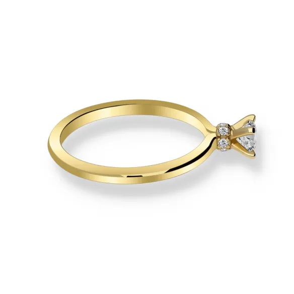 Pierścionek Złoty Z Brylantami 0,28 ct RSM0003