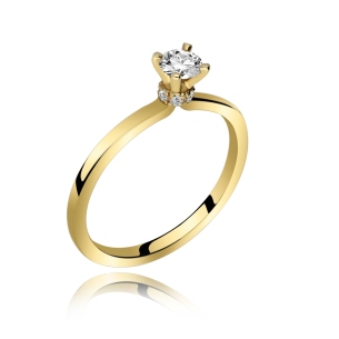 Pierścionek Złoty Z Brylantami 0,28 ct RSM0003