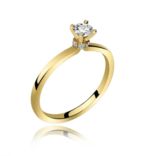 Pierścionek Złoty Z Brylantami 0,28 ct RSM0003