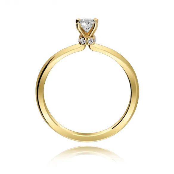 Pierścionek Złoty Z Brylantami 0,28 ct RSM0003
