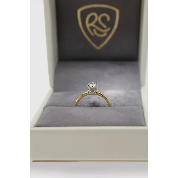 Pierścionek Złoty Z Brylantami 0,28ct RS0473