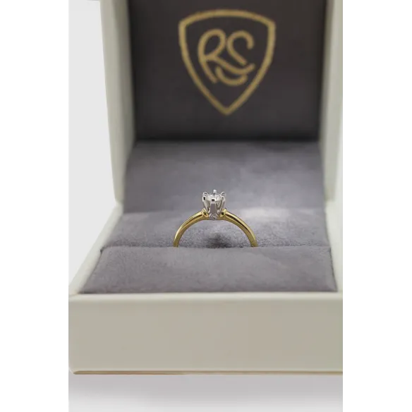 Pierścionek Złoty Z Brylantami 0,28ct RS0473