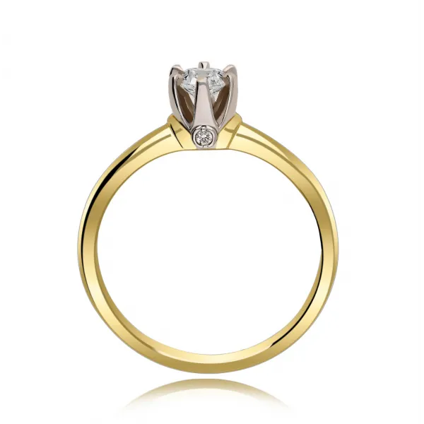Pierścionek Złoty Z Brylantami 0,28ct RS0473