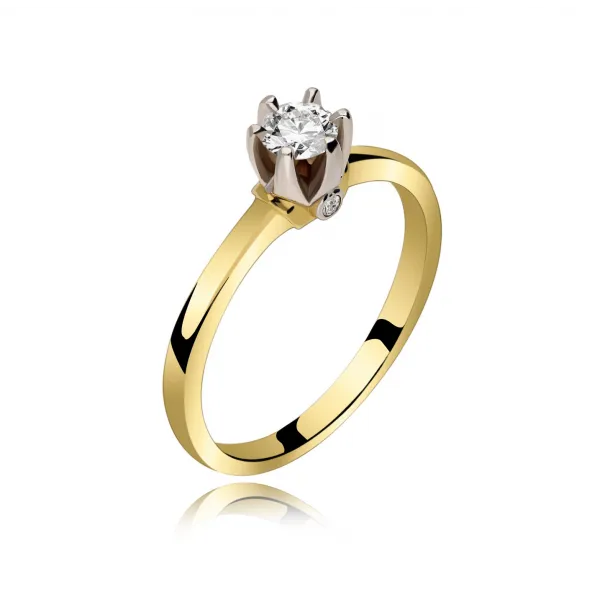 Pierścionek Złoty Z Brylantami 0,28ct RS0473