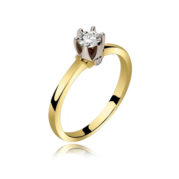 Pierścionek Złoty Z Brylantami 0,28ct RS0473