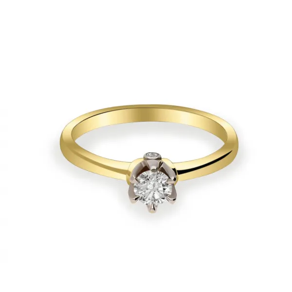 Pierścionek Złoty Z Brylantami 0,28ct RS0473