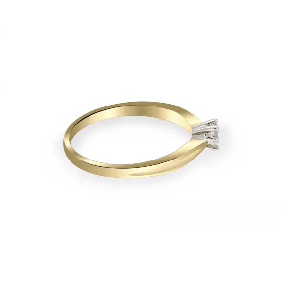 Złoty Pierścionek Z Brylantem 0,20ct RS0435