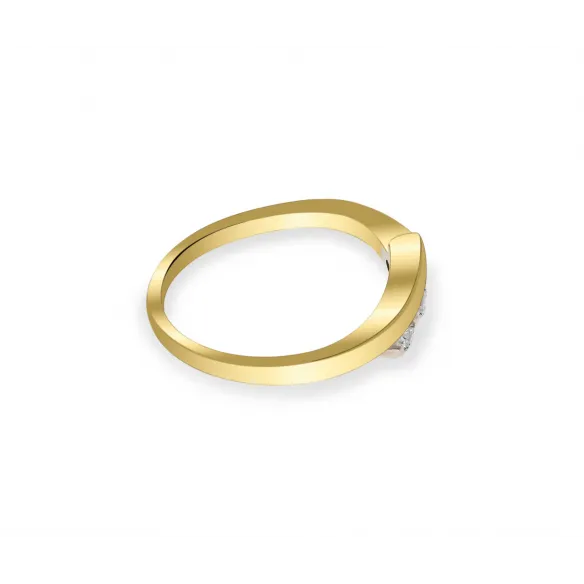 Złoty Pierścionek Z Brylantami 0,19ct RS0199