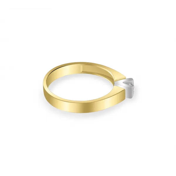 Pierścionek Złoty Z Brylantem 0,10ct RS0198