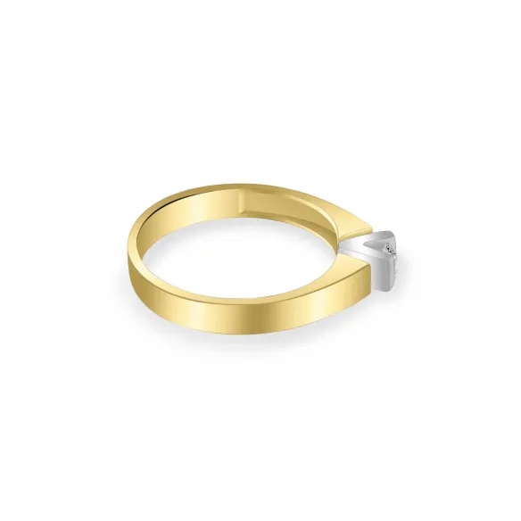 Pierścionek Złoty Z Brylantem 0,10ct RS0198