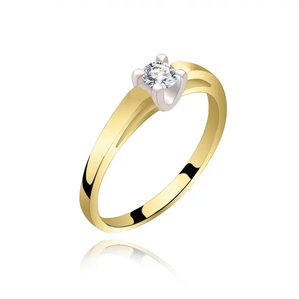 Pierścionek Złoty Z Brylantem 0,20ct RS0277