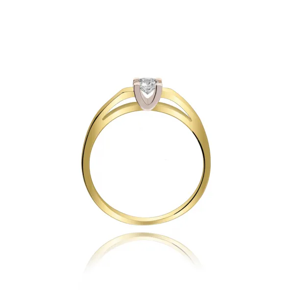 Pierścionek Złoty Z Brylantem 0,20ct RS0277