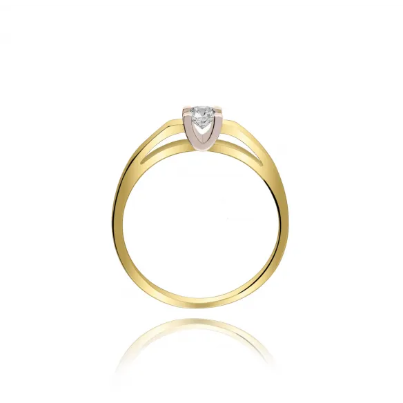 Pierścionek Złoty Z Brylantem 0,20ct RS0277