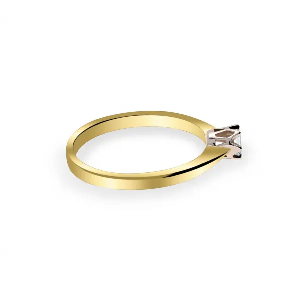 Pierścionek Złoty Z Brylantem 0,15ct RS0488