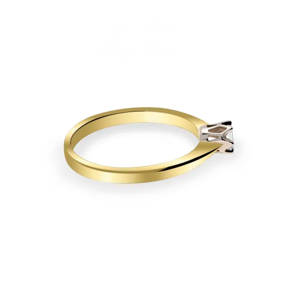 Pierścionek Złoty Z Brylantem 0,15ct RS0488