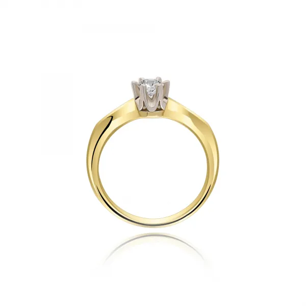 Pierścionek Złoty Z Brylantem 0,30ct RS0055