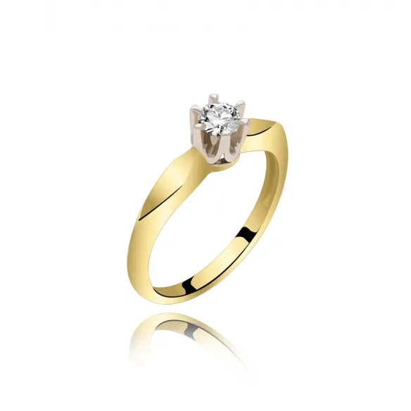 Pierścionek Złoty Z Brylantem 0,30ct RS0055