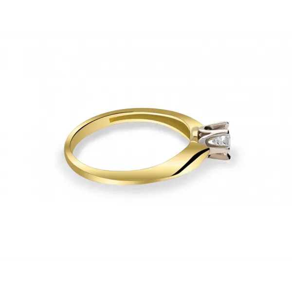 Pierścionek Złoty Z Brylantem 0,30ct RS0055