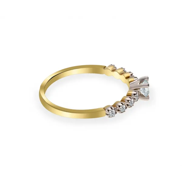 Pierścionek Złoty Z Brylantami 0,27ct RS0308