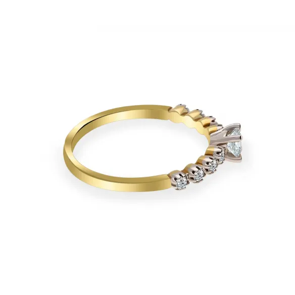 Pierścionek Złoty Z Brylantami 0,27ct RS0308