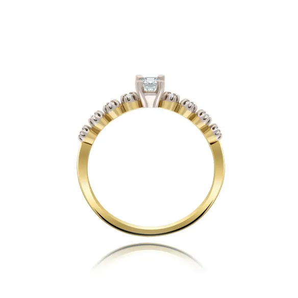 Pierścionek Złoty Z Brylantami 0,27ct RS0308