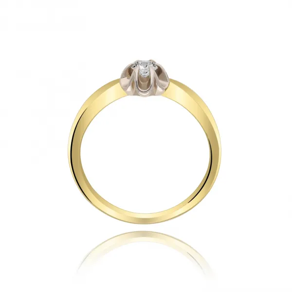 Pierścionek Złoty Z Brylantem 0,15ct RS0180