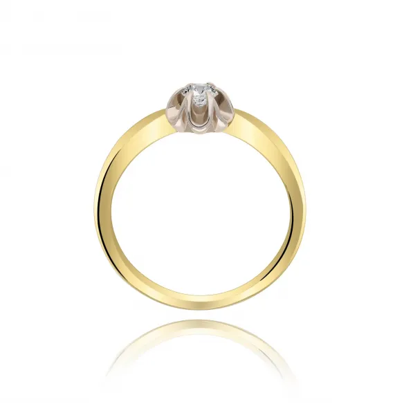 Pierścionek Złoty Z Brylantem 0,15ct RS0180