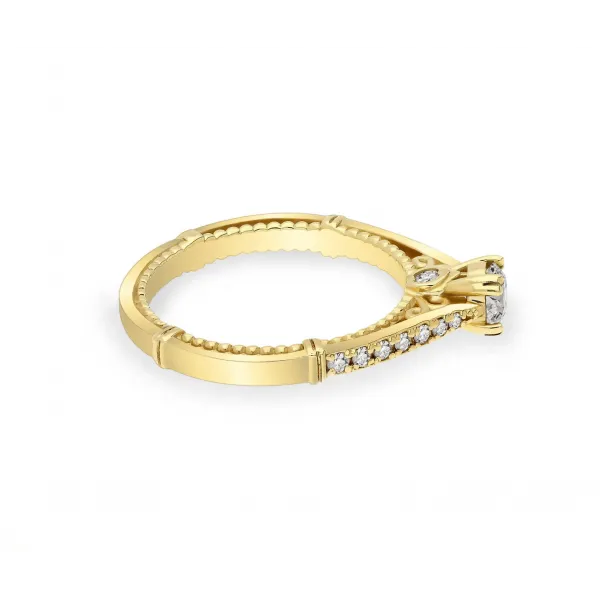 Złoty Pierścionek Z Brylantami 0,49ct RSR102