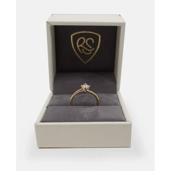 Złoty Pierścionek Z Brylantami 0,49ct RSM0004