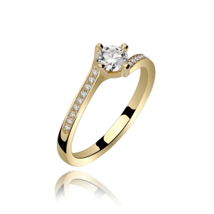 Złoty Pierścionek Z Brylantami 0,49ct RSM0004