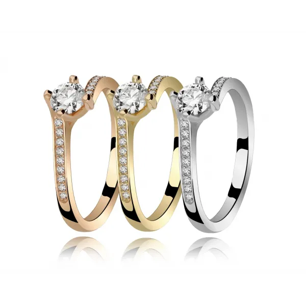 Złoty Pierścionek Z Brylantami 0,49ct RSM0004