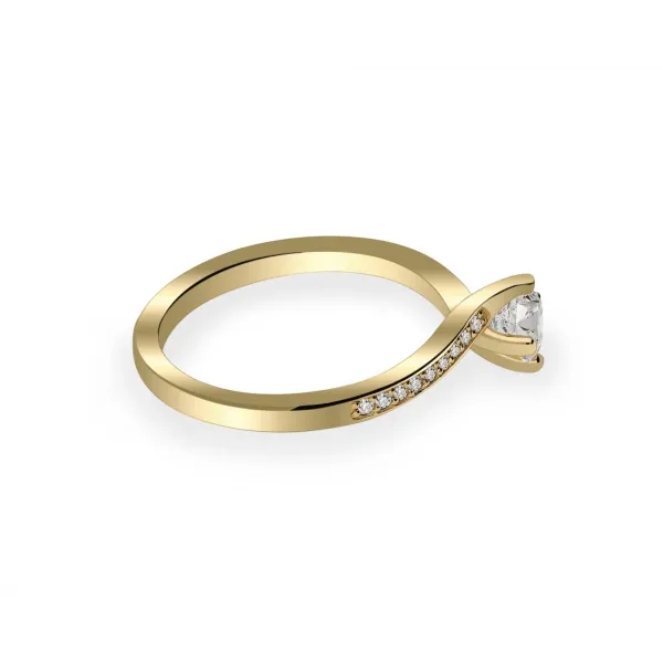 Złoty Pierścionek Z Brylantami 0,49ct RSM0004