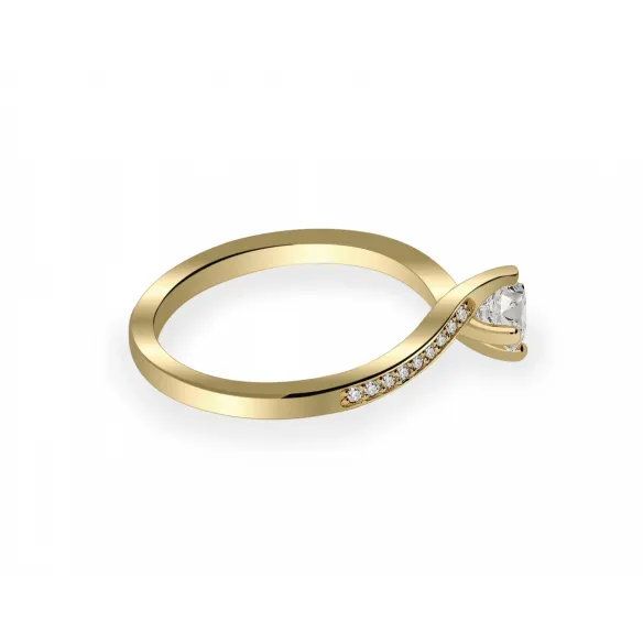Złoty Pierścionek Z Brylantami 0,49ct RSM0004